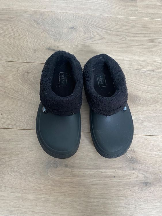Crocs Comfort mit Fell Winterclogs gefüttert schwarz M5/W7 | Kaufen auf ...