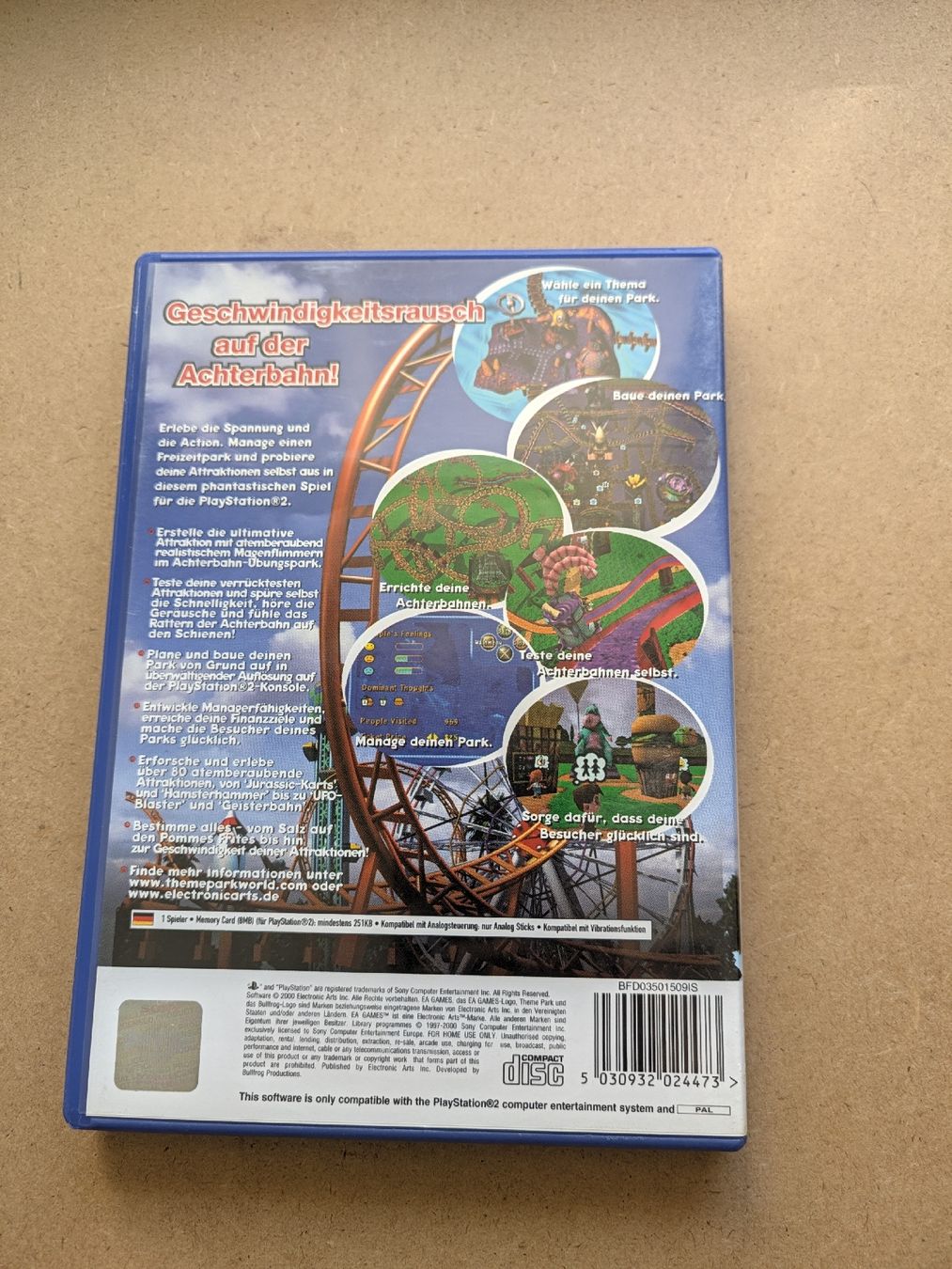 Jeux: Theme Park World PlayStation 2  – D'occasion à Chur par FreakofRarity 1