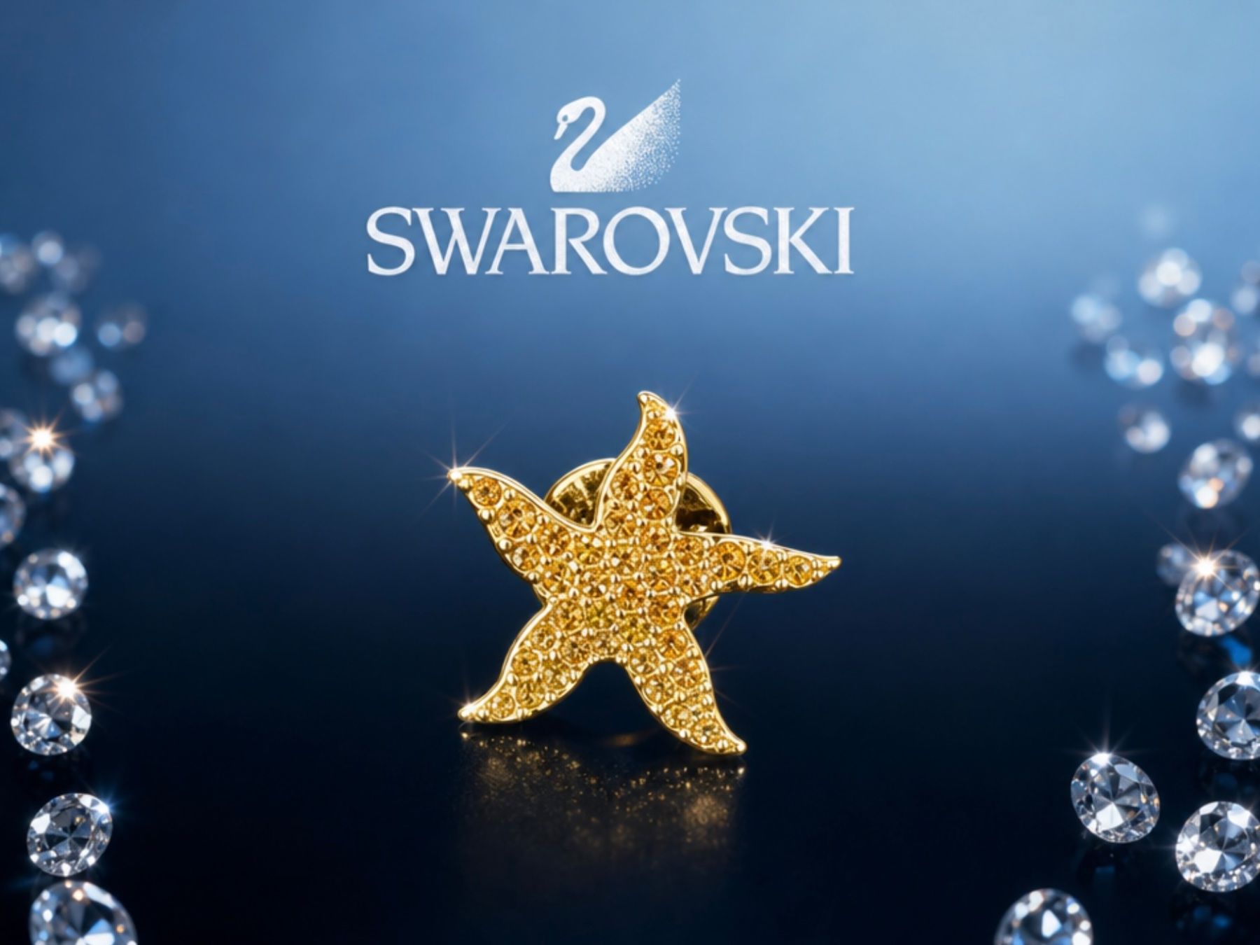 Swarovski Broches & Aiguilles: Swarovski Brosche original Stern – Neuf (Voir description) à Kirchleerau par Dalmi220