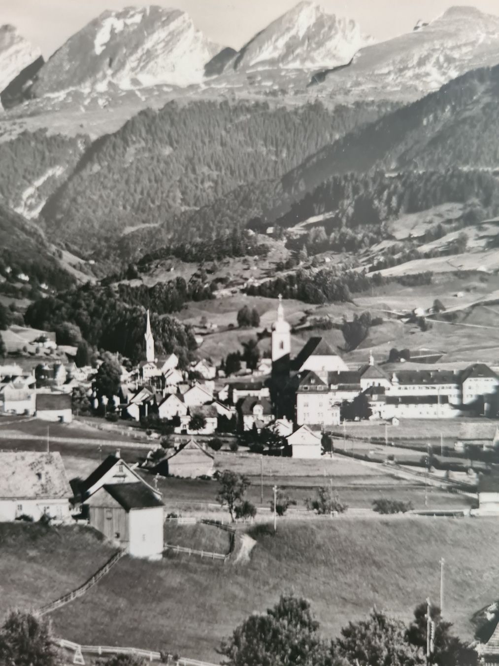 Ansichtskarten: Nesslau - Neu St. Johann mit Churfirsten – Gebraucht aus Ebikon von Donar50 1