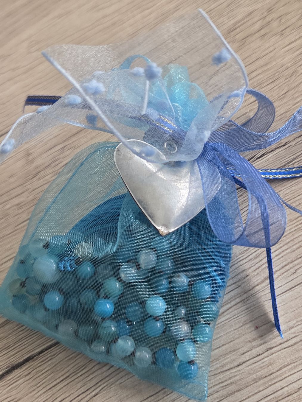 Catenine: Blaue Achat-Kette, lang – Nuovo e nell'imballaggio originale da Frauenfeld venduto da Schenken-mit-Herz 2