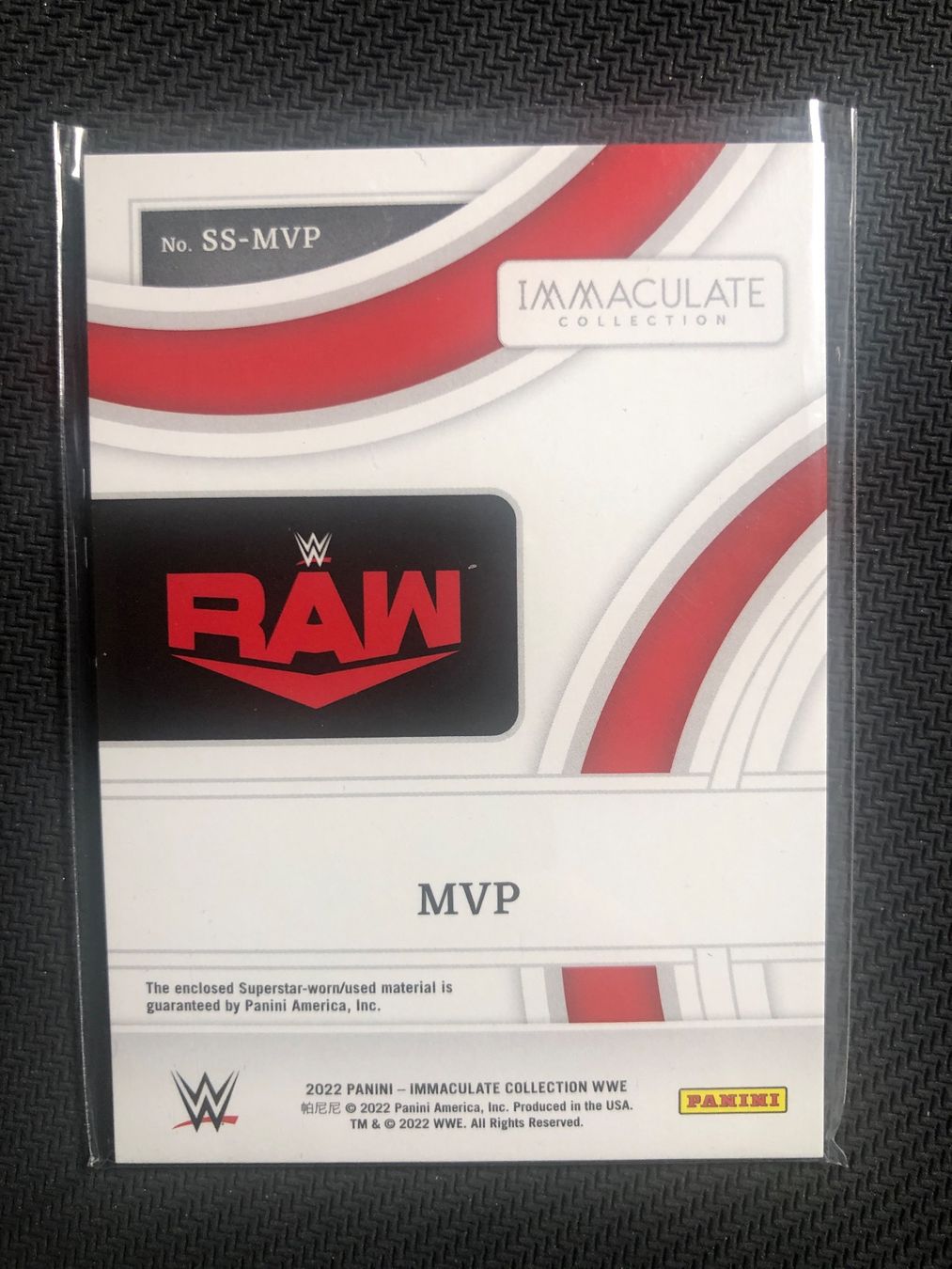 Topps Cartes à collectionner: Panini Immaculte WWE MVP /25 – D'occasion à Wangenried par Garagara 1