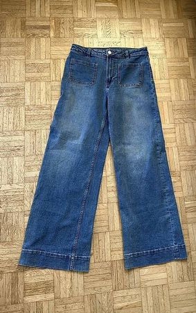 Jeans mit weitem Bein Gr. 38