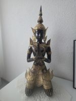 2x Schöne Deko-Figur, Asiatische Gottheit, Höhe 70cm Bronze
