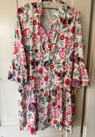 Boho Dress - Floral, Skulls & Cactus, Size Large!