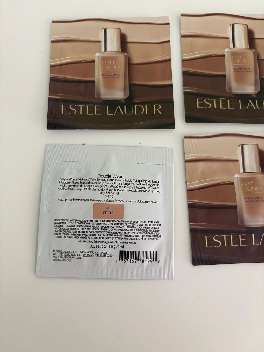 Estée Lauder Maquillage: 4x Estee Lauder Double Wear Make-up Samples 3C2 – Neuf avec emballage d'origine à Muzzano par Sidney_3 1