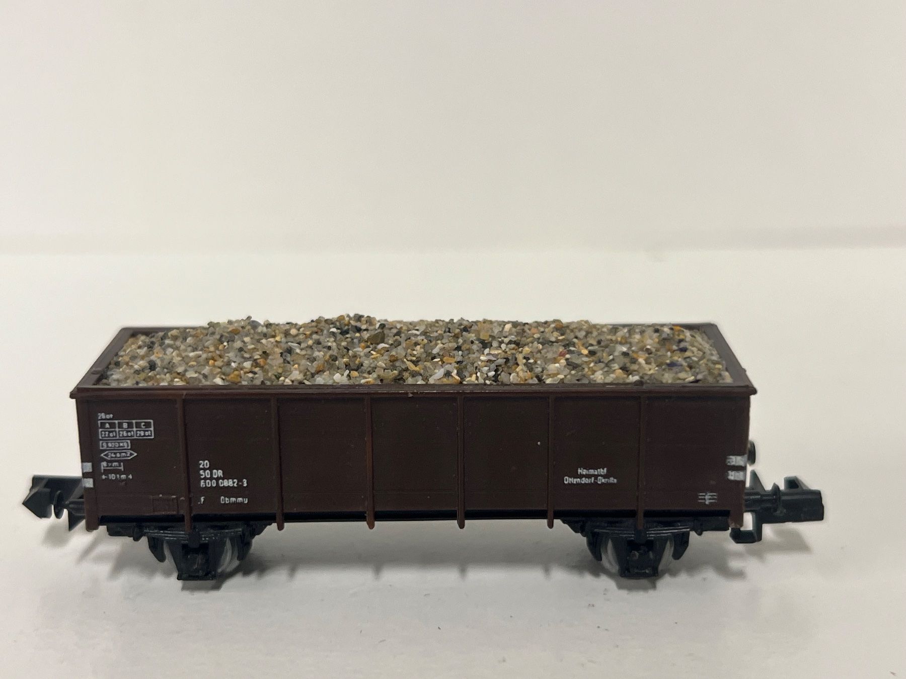 Modellini di ferrovie: Spur N beladen mit Kiess Germany – Usato da Geroldswil venduto da TopTrain54 1