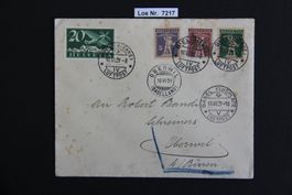 CH 1929 Brief sauber gestempelt                     Los 7217