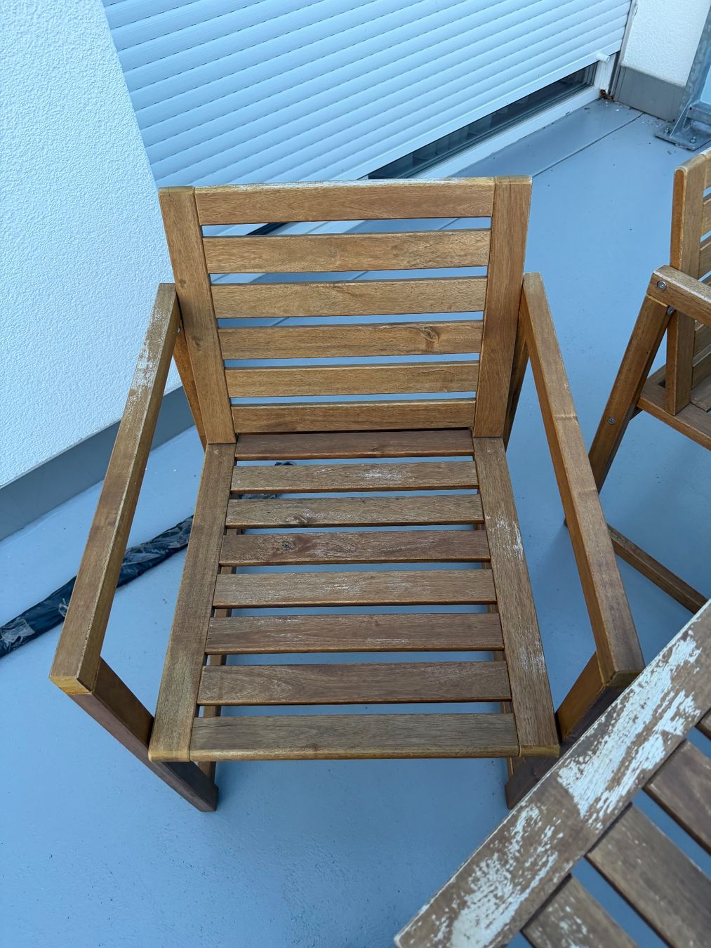 Set di tavolo e panche: Gartentisch + 2 Stühle  Holz – Usato da Niedergösgen venduto da mer_8vpj 2