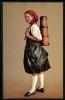 AK Guggisberg /Bern, Mädchen in Tracht
