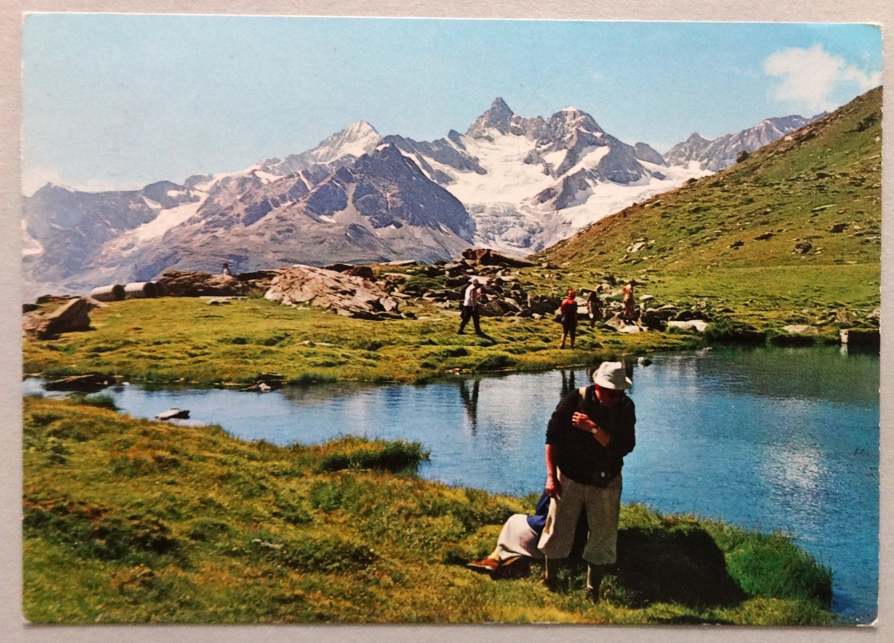 Cartoline postali: Blick auf Gabelhörner (4063 m), Wallis – Usato da Fétigny venduto da Billy2miny