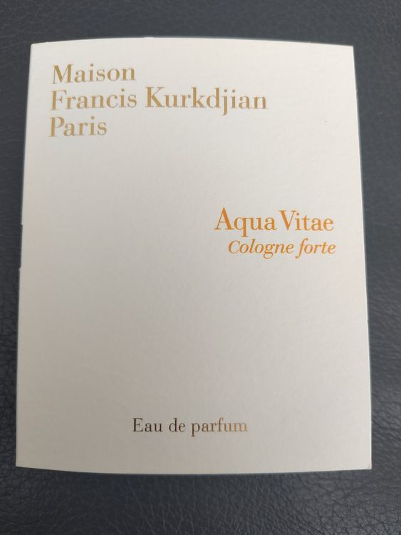 MFK aqua vitae cologne forte EdP new sample niche 2ml (Neu und ...