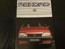 Opel Rekord Verkaufsprospekt 34 Seiten August 1983