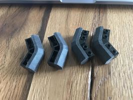 LEGO je 4x Eck-Lochbalken Gummi (2991)