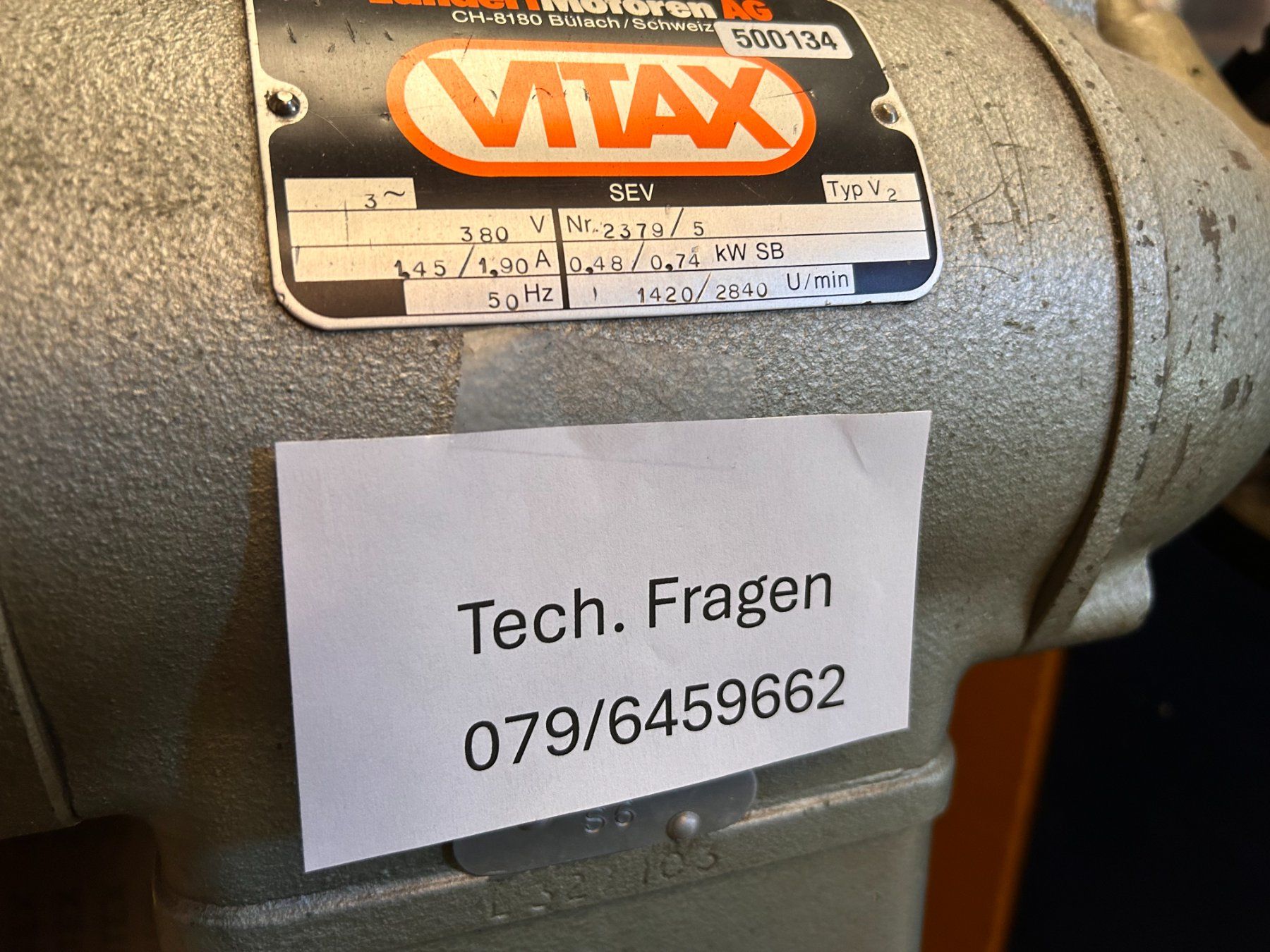 Aiguiseuses & polisseuses: VITAX Doppel Bandschleifer – D'occasion à Münchenstein par fransch 8