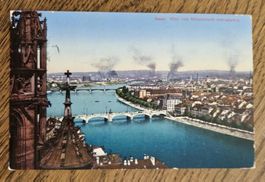 Basel, Blick von Münsterturm, zu C. Willi,Tierarzt Chur 1914