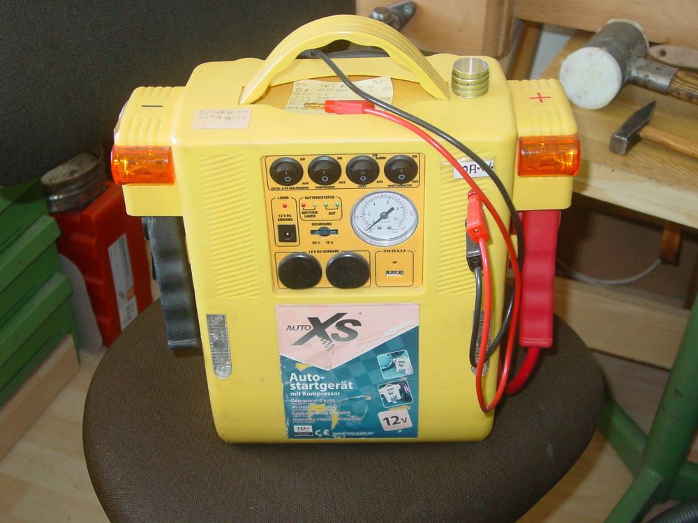 6000A Auto KFZ Starthilfe Jump Starter Starthilfegerät Mit Kompressor