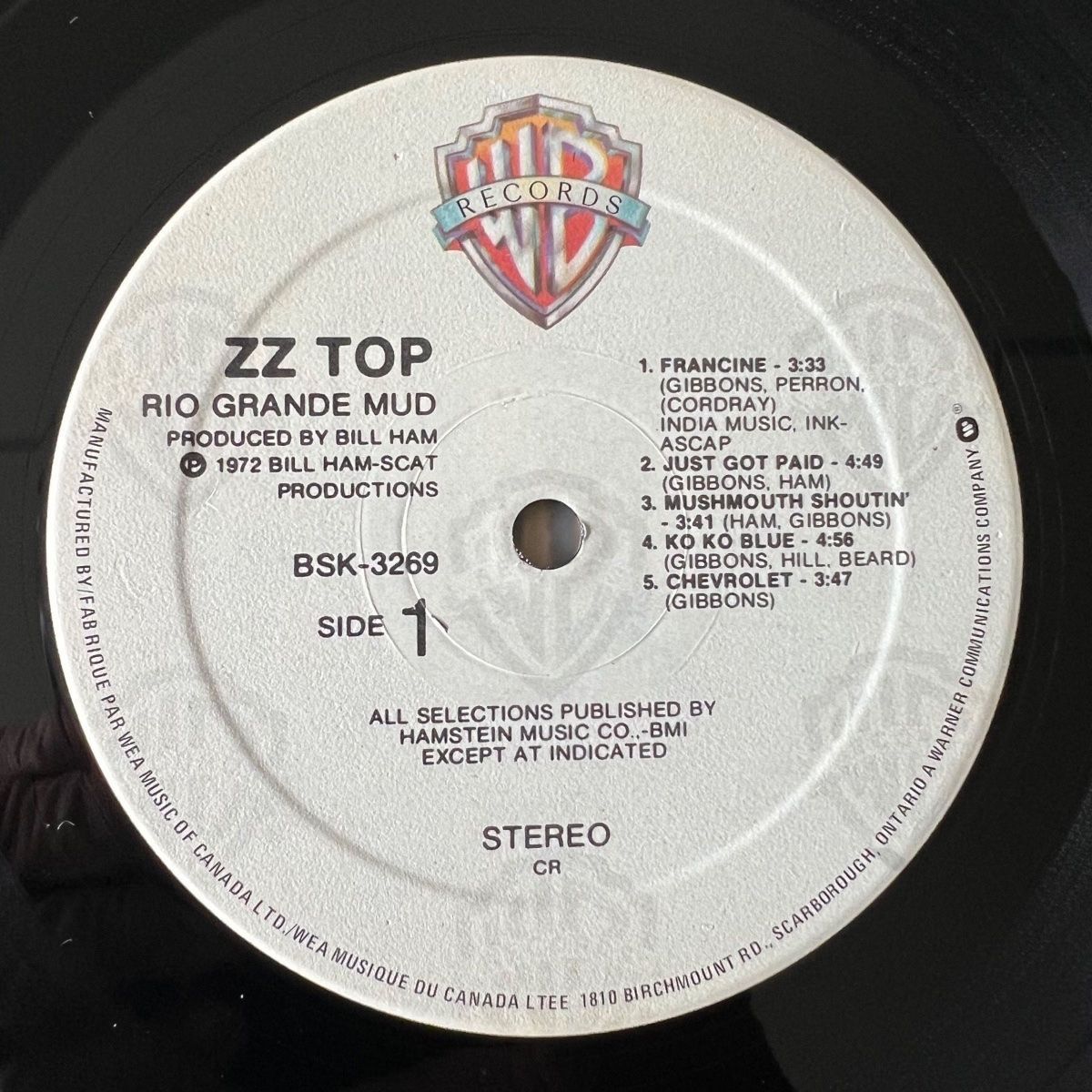 Dischi in vinile: ZZ TOP - Rio Grande Mud / Canada-Press. 1987 - TOP – Usato da Gais venduto da soundcave57 2