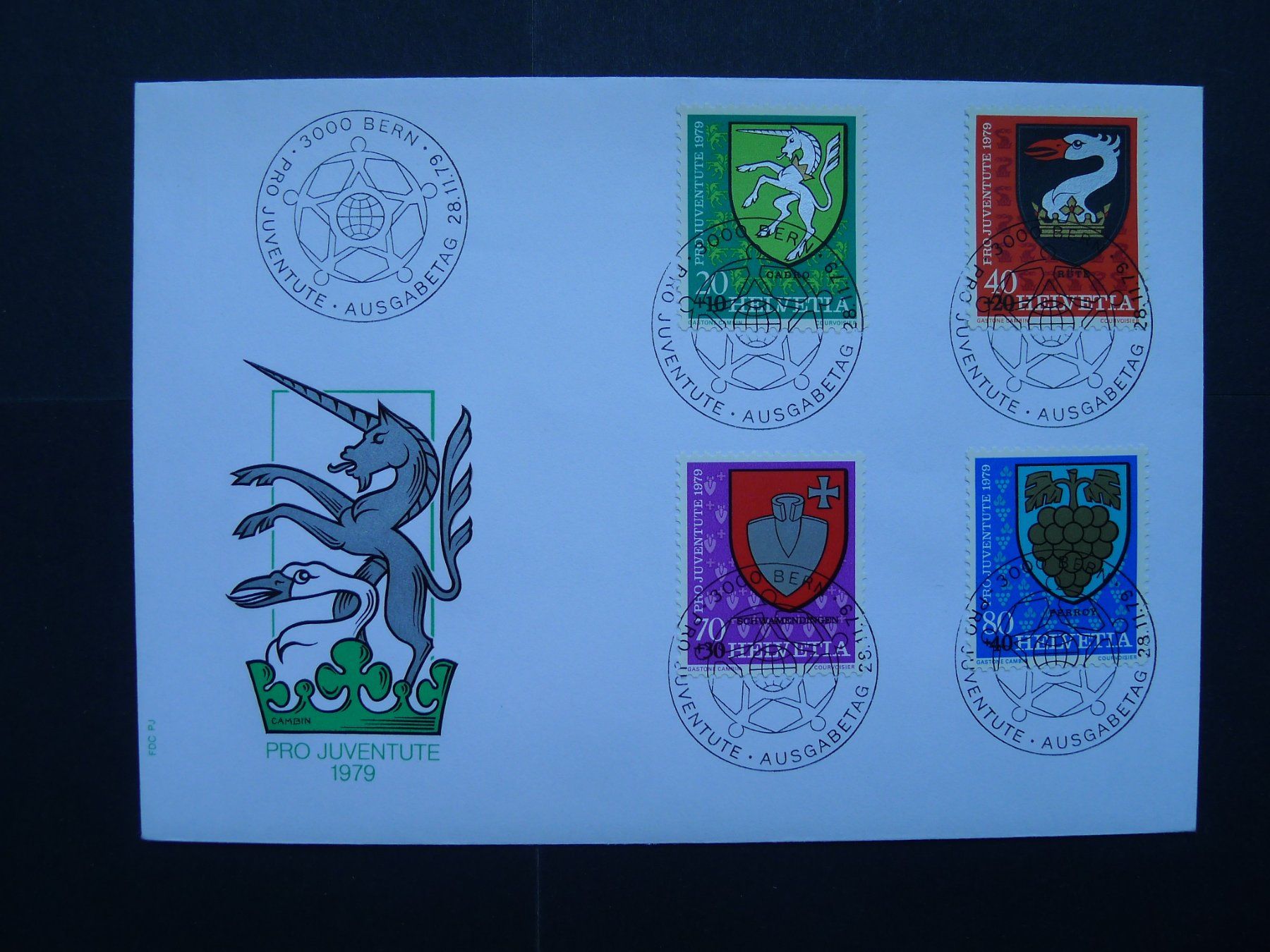 Tutti i francobolli: 1979 FDC Nr. J269 - J272 – Usato da Dagmersellen venduto da wyss1982