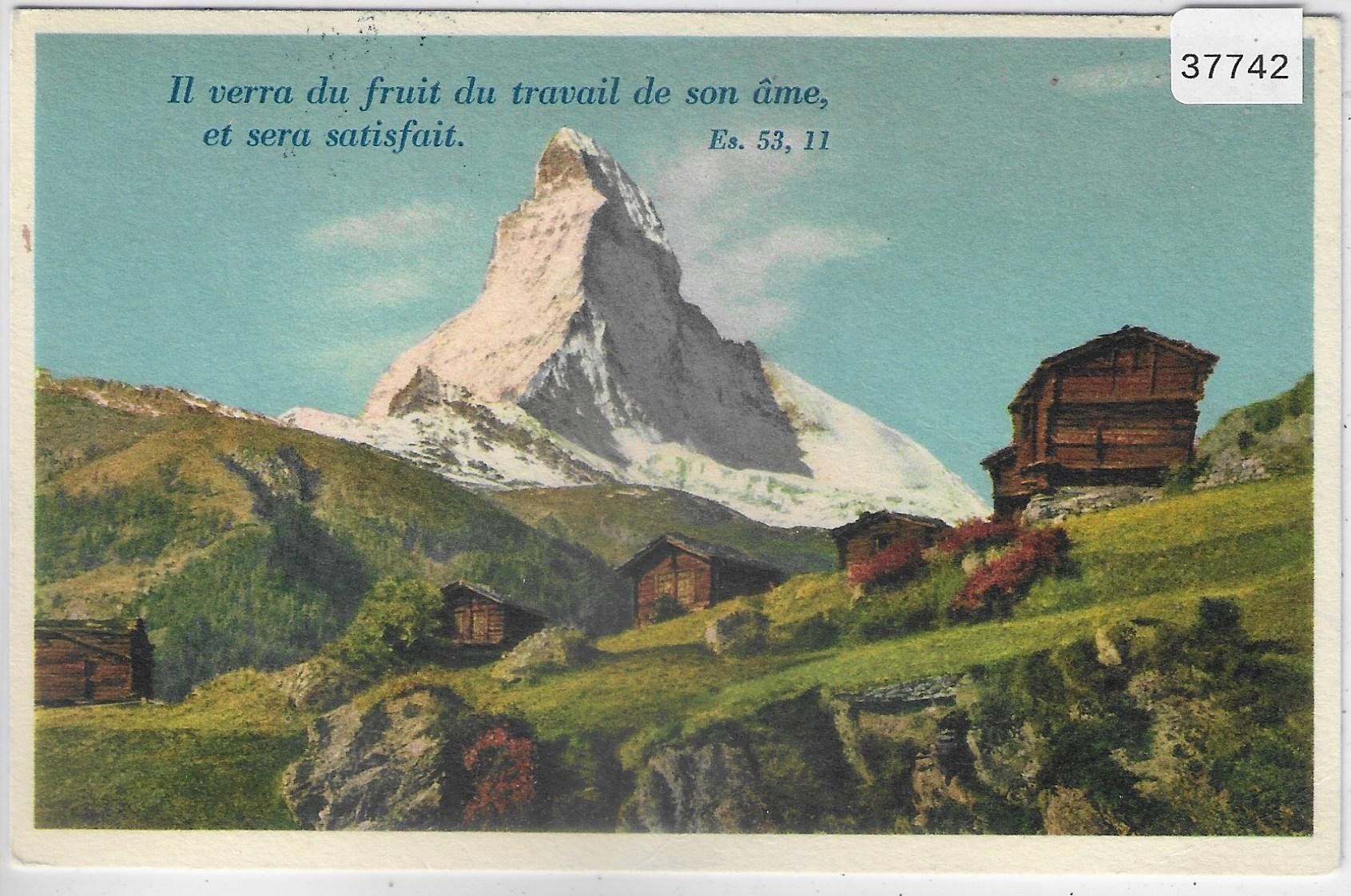 Cartoline postali: Zermatt - Matterhorn - Litho – Usato da Ettingen venduto da Kartenplanet