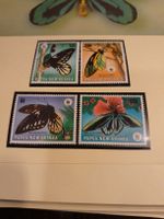 Papouasie-Nouvelle-Guinée - Timbres Papillons WWF x 4!