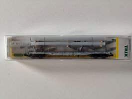 Rungenwagen der SBB mit Röhren beladen von Minitrix N