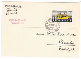 Lettre de Genève BPA A223 pour Basel le 24.VIII.38
