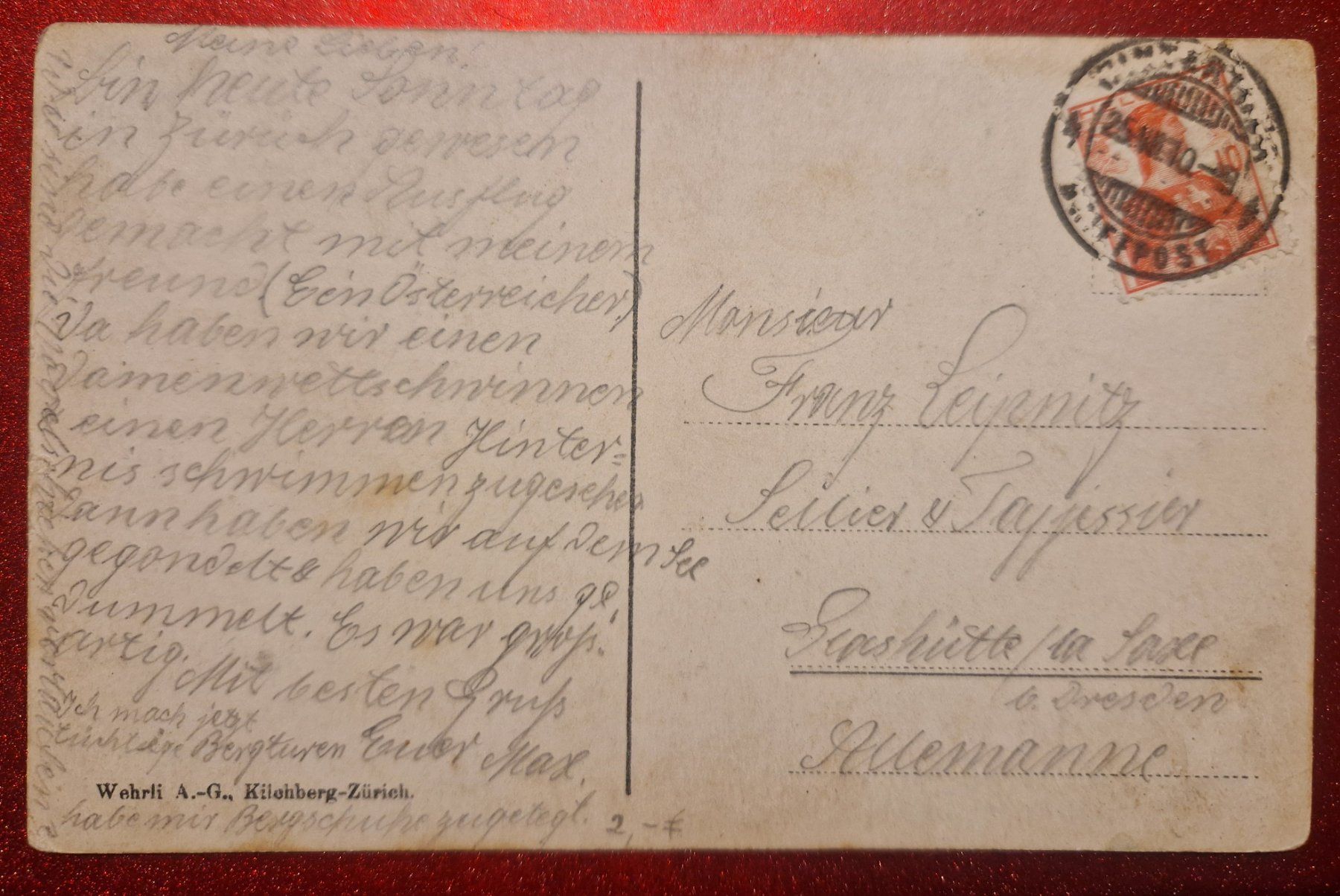 Cartoline postali: St. Moritz-Bad 1910 – Usato da Melchnau venduto da Arthurius 1