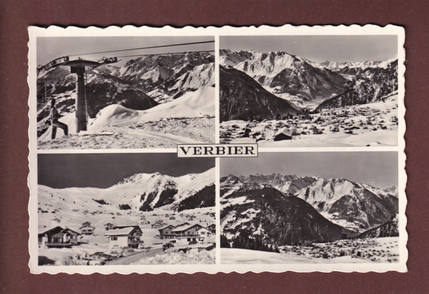 Ansichtskarten: VERBIER - 4 images - 1964 – Gebraucht aus Pully von nicecards-shop