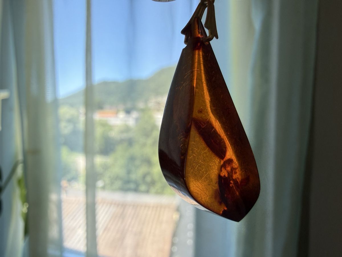 Pendentifs: Natürlicher Bernsteinanhänger mit Einschlüssen 3.1g – D'occasion à Lamone par LaCantinaMagica 6