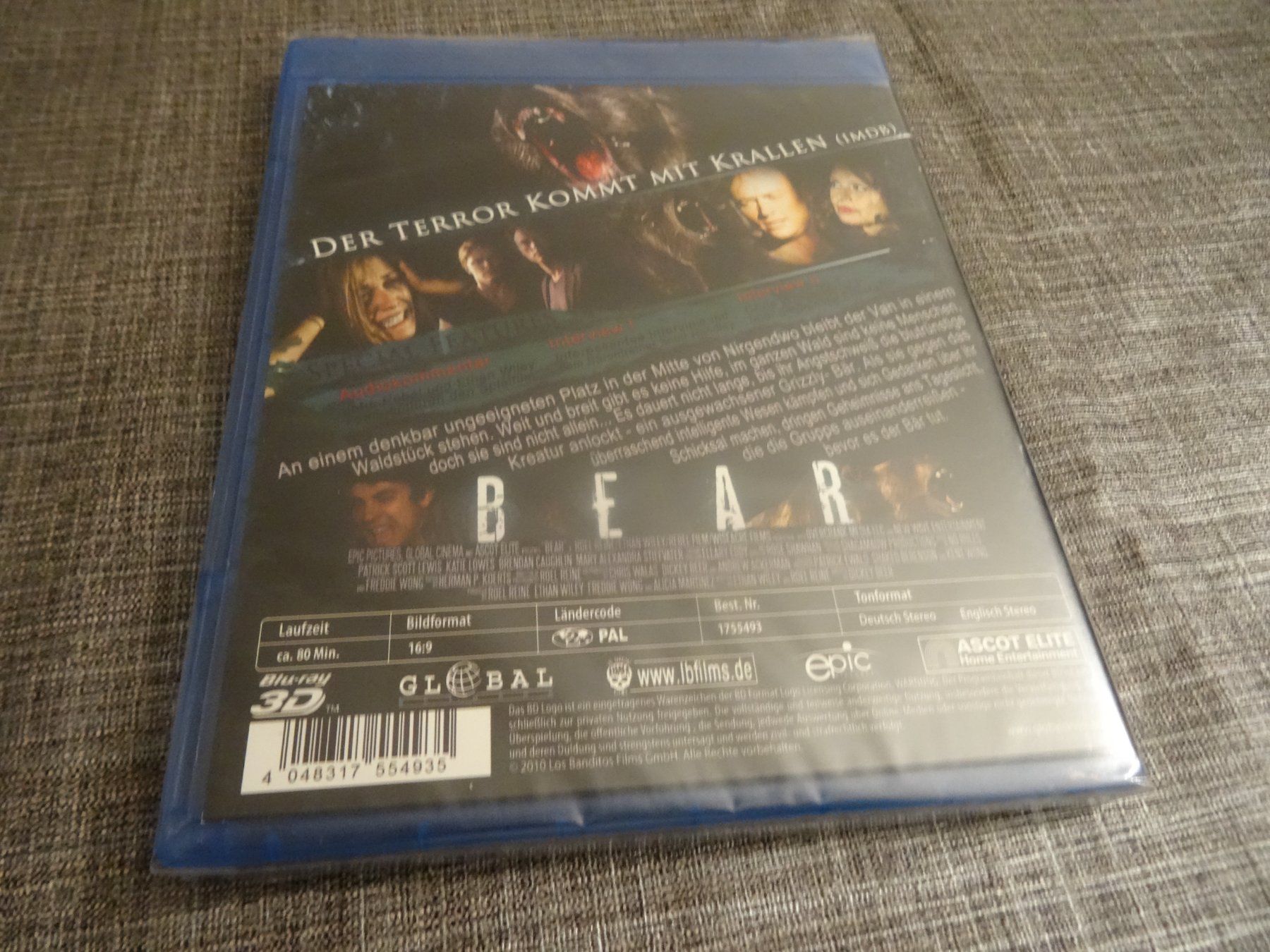 Tutti i DVDs: Bear - Stell dich tot (Blu-ray 3D) - NEUWARE – Nuovo e nell'imballaggio originale da Olten venduto da Disc-Verkauf 1