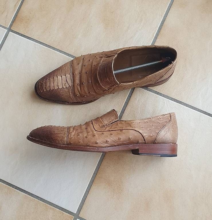 Herrenschuhe: Superbes Tirelli cuir Autruche 45 – Gebraucht aus Erde von zakleblanc 5
