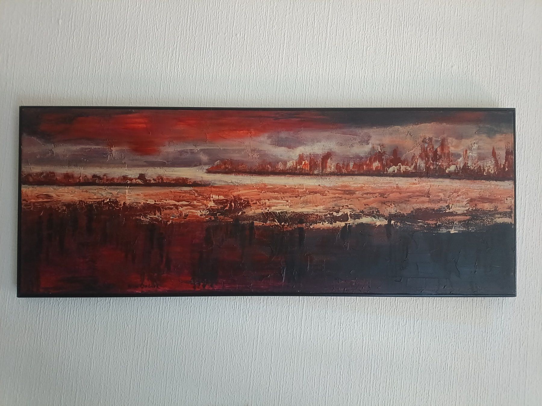 Tableaux: Tableau "CURIOSITE", contemporain – D'occasion à Ste-Croix par aud_qwv8