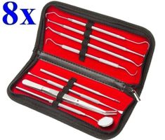 Zahnärztliche Instrumente Hilfswerkzeuge Set Edelstahl 8pcs
