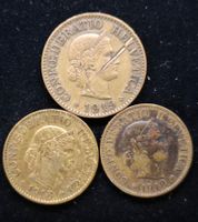 Münzlot Messing 1918 5Rp 2x und 1919 10Rp