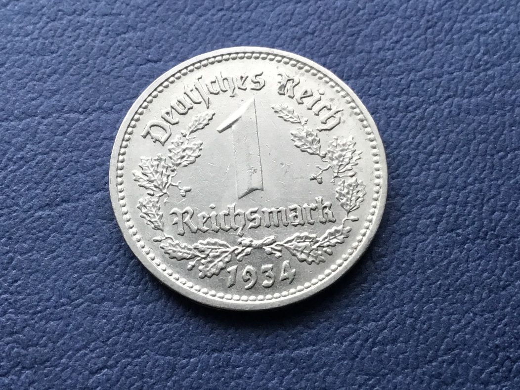 Tutti le monete: 1 Reichsmark 1934 D. – Nuovo (secondo la descrizione) da St. Margrethen SG venduto da alfapeugeot10 1