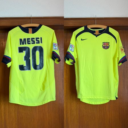 Vintage FC Barcelona Trikot Messi, Gr. M