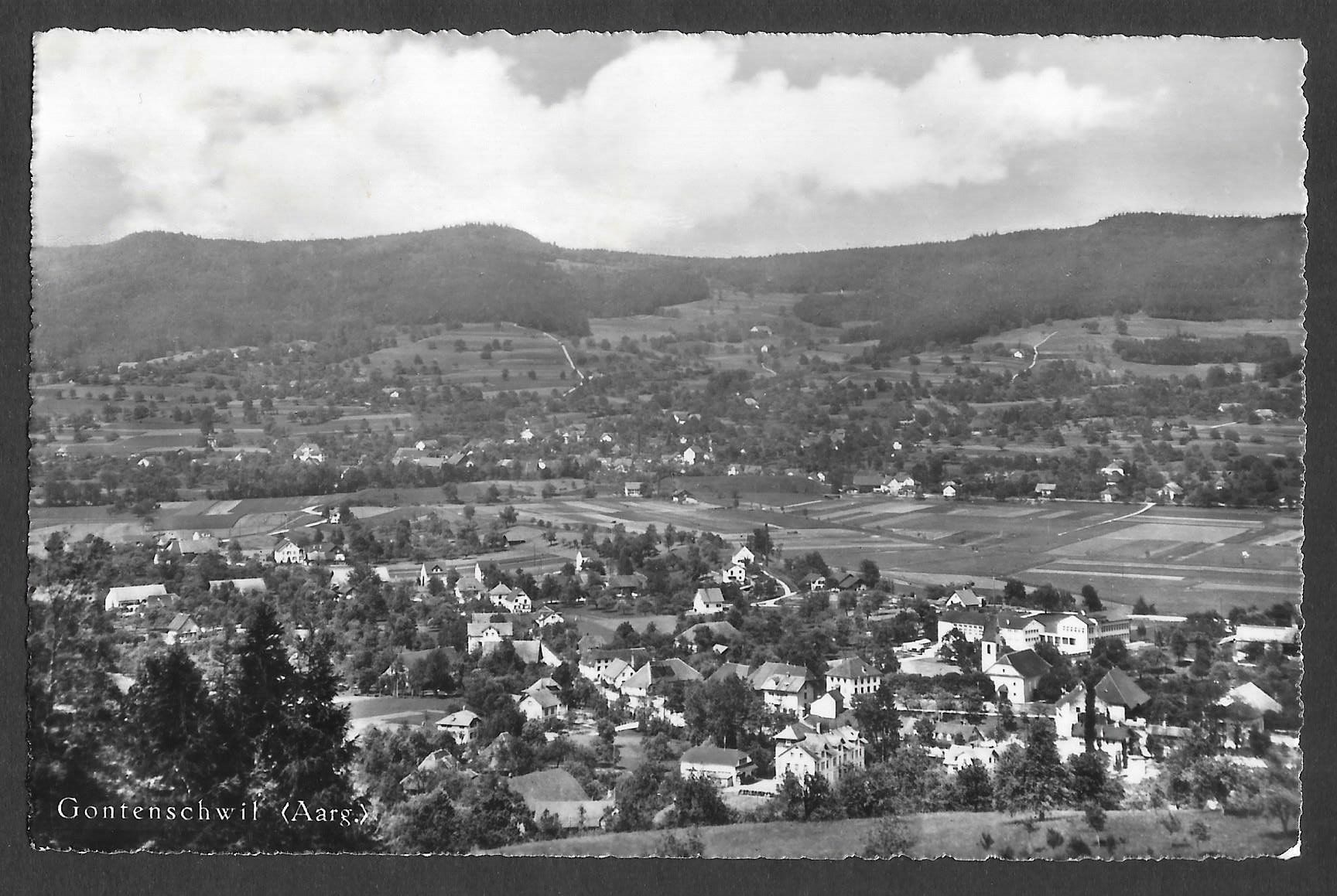 Cartoline postali: Gontenschwil Gesamtansicht – Usato da Olten venduto da clotaldi