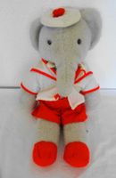 Plüschtier Elefant BABAR mit Matrosenkleidung 1977