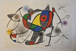 Joan Miró Original Lithografie Dim.: 45x32cm