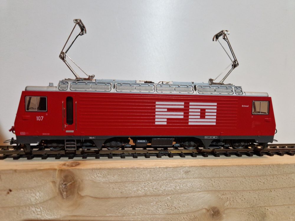 Bemo 1262 201 FO HGe 4/4 II DC Analog H0m (Gebraucht) in Basel für CHF