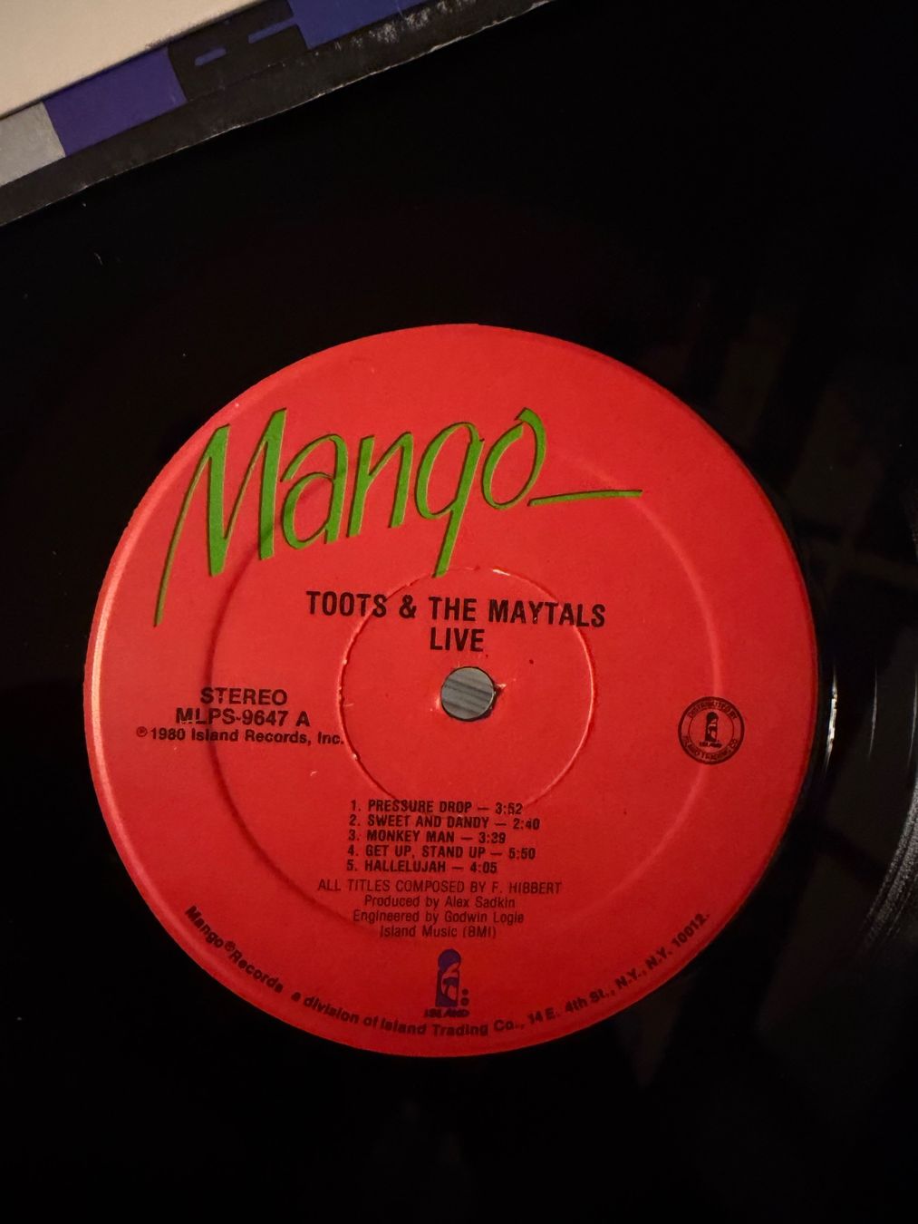 Vinyles: Toots & The Maytals LP - Live – D'occasion à Gutenswil par Hamzian 2