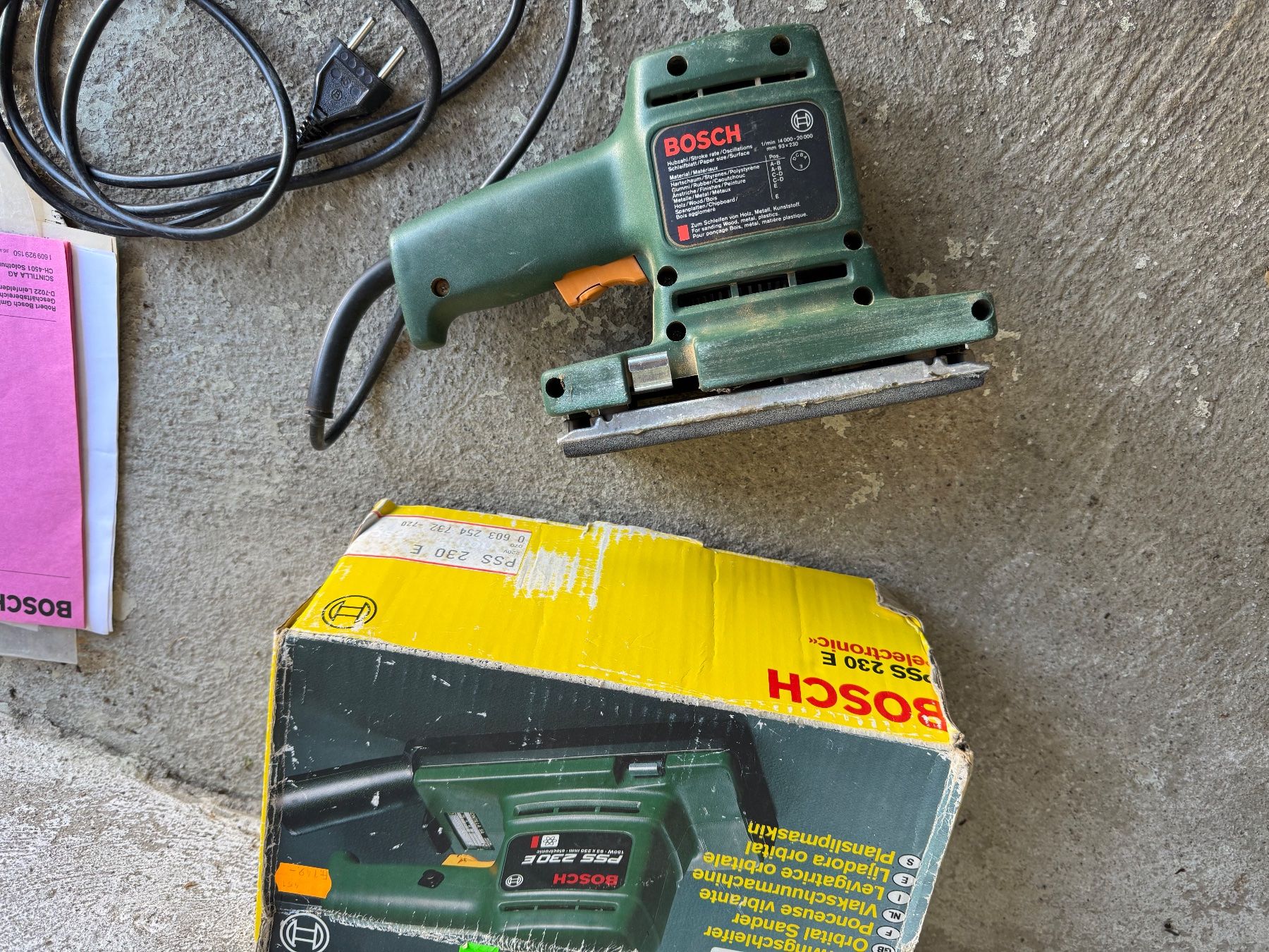 Bosch Smerigliatrici & Lucidatrici: BOSCH PSS 230 E – Usato da Frauenfeld venduto da difi67 1