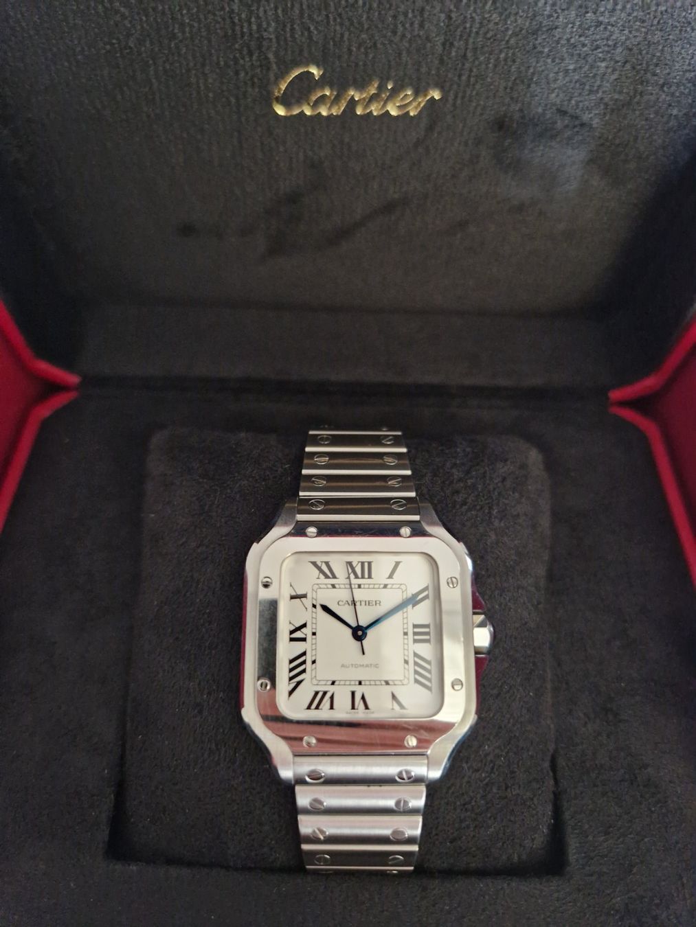 Cartier Orologi: Santos De Cartier Medium (WSSA0029) – Usato da Schaffhausen venduto da m_h2cq