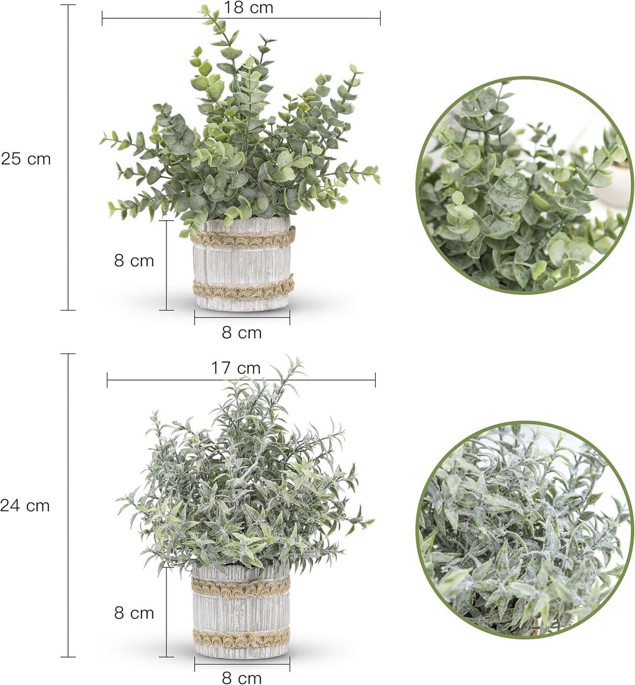 Piante & sementi: 4 Stück Künstliche Pflanzen – Nuovo e nell'imballaggio originale da Nuglar venduto da SaleRitter 2
