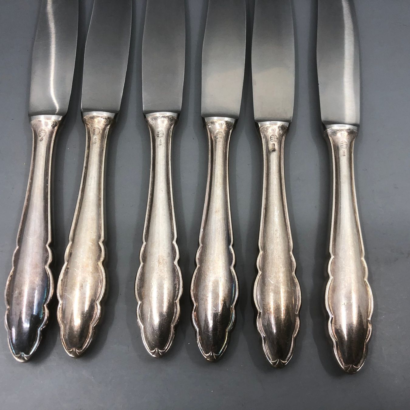 Zwilling Posate: 6 Dessertmesser versilbert Zwilling – Usato da Basel venduto da Tiabeanie 8