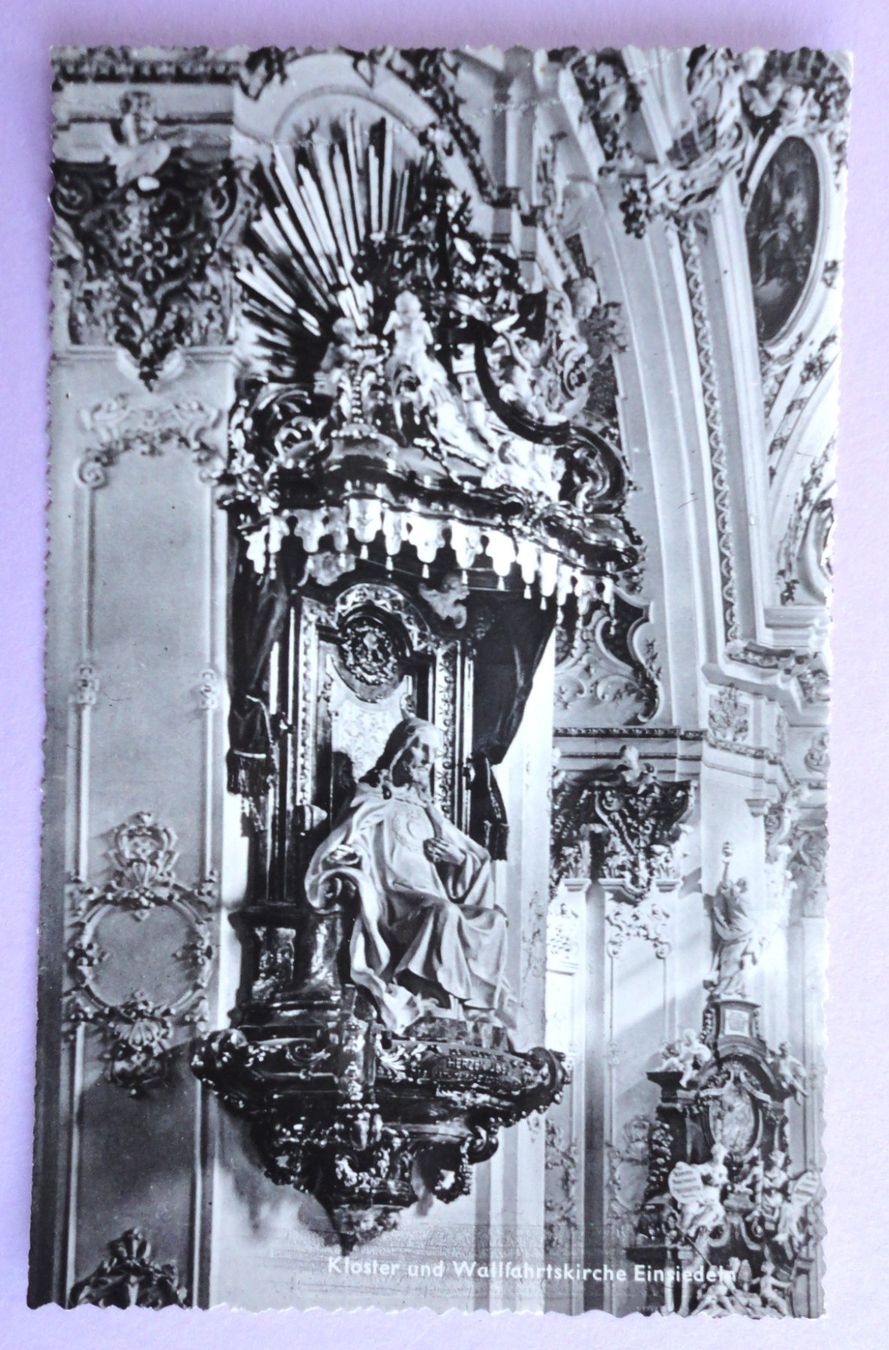 Cartoline postali: Kloster und Wallfahrtskirche Einsiedeln – Usato da Fétigny venduto da Billy2miny