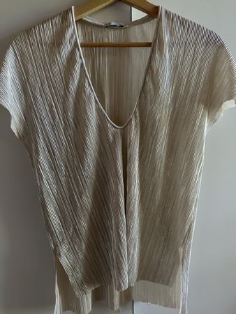 Bluse Gr. S Zara warmes silber