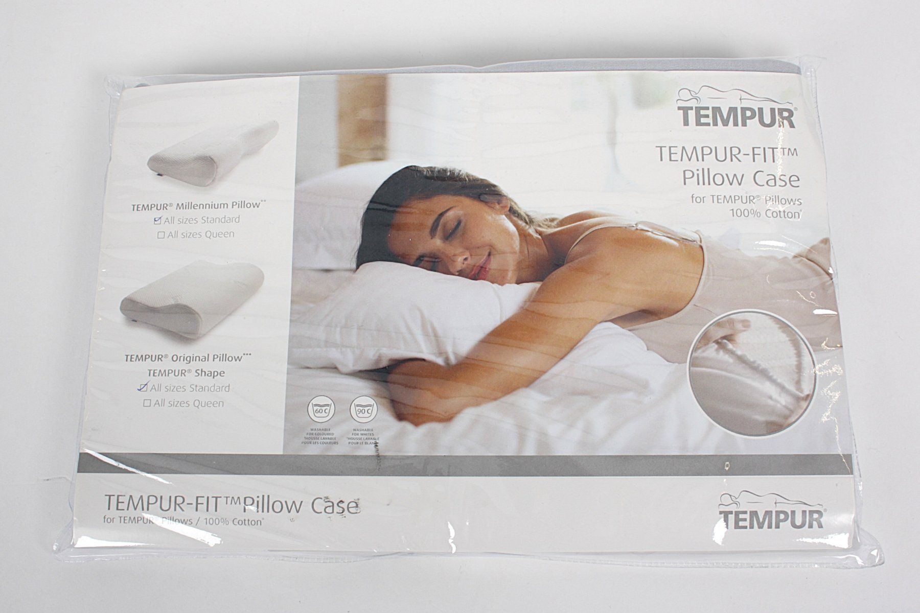 Tempur Bettwäsche: TEMPUR-FIT Kissenbezug grau – Neu (gemäss Beschreibung) aus Zollikofen von Restwert_Zollikofen