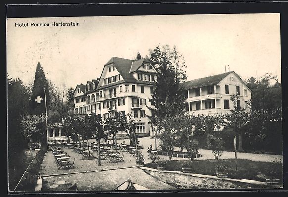 Cartoline postali: Hertenstein, Hotel Pension Hertenstein – Usato da Berlin venduto da bartko-reher